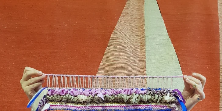 Odpočinkové kurzy tkaní: úplné základy, tvorba podtácku i tapiserie