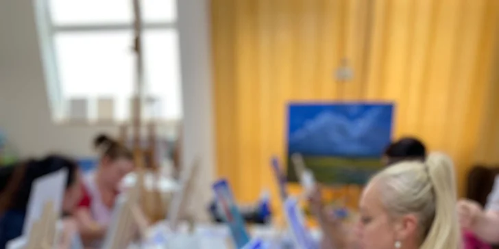 Zážitkové malování akrylem pro 1-4 osoby: pomůcky i čaj či sklenka prosecca