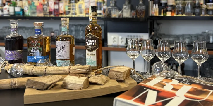 Namíchejte si osobní blend rumů: 2hodinový kurz s degustací a lahvičkou vlastního rumu Premium