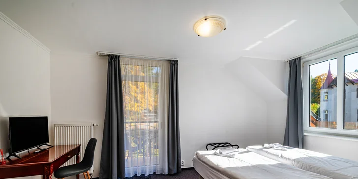 Pobyt v Mariánských Lázních: ubytování se snídaní i možnost 3chodové večeře