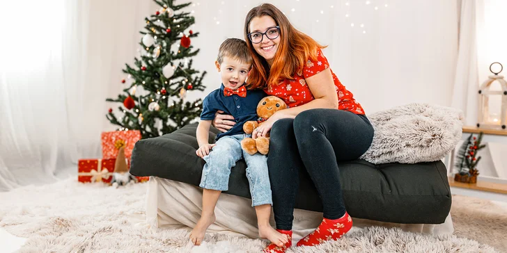 Vánoční focení pro páry i rodiny s dětmi: 30 minut v ateliéru