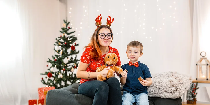 Vánoční focení pro páry i rodiny s dětmi: 30 minut v ateliéru