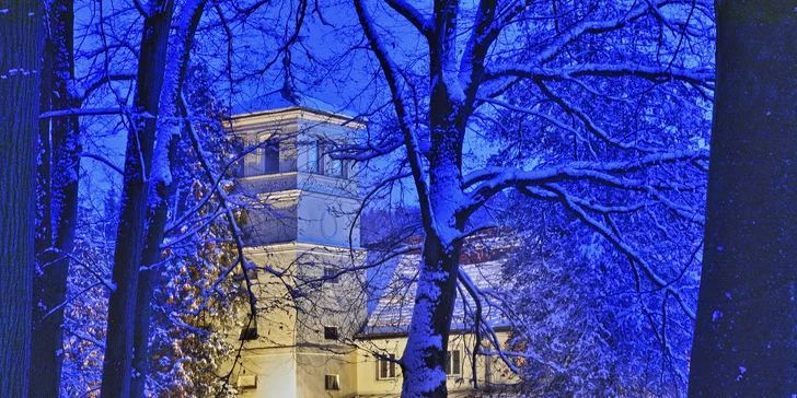 Romantika na polském zámku, 13 km od hranic: neomezený vstup do wellness, snídaně či polopenze