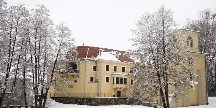 Romantika na polském zámku, 13 km od hranic: neomezený vstup do wellness, snídaně či polopenze