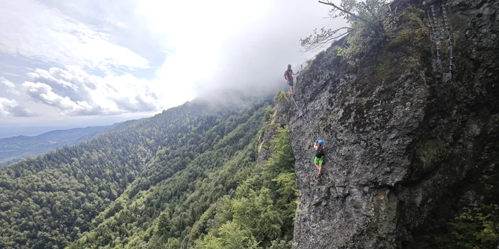 Skupinové ferratové kurzy s certifikovaným instruktorem na Slovensku pro pokročilé