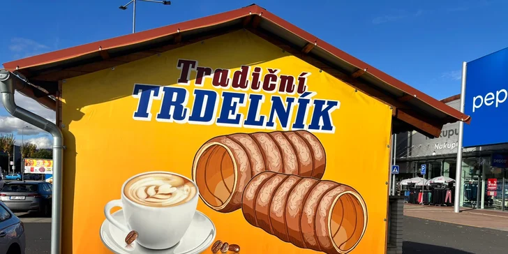 Klasický či oříškový trdelník s horkým nápojem podle výběru