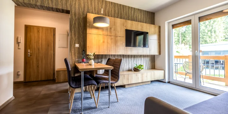 Pobyt plný pohody ve stylovém apartmánu v srdci lyžařského střediska Jasná pro 2–4 osoby