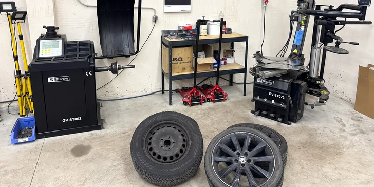 Kompletní přezutí pneumatik vč. vyvážení: plechové i ALU disky či SUV