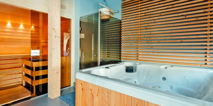 Útulné apartmánové srubové domky na Kysucích s polopenzí a privátním wellness