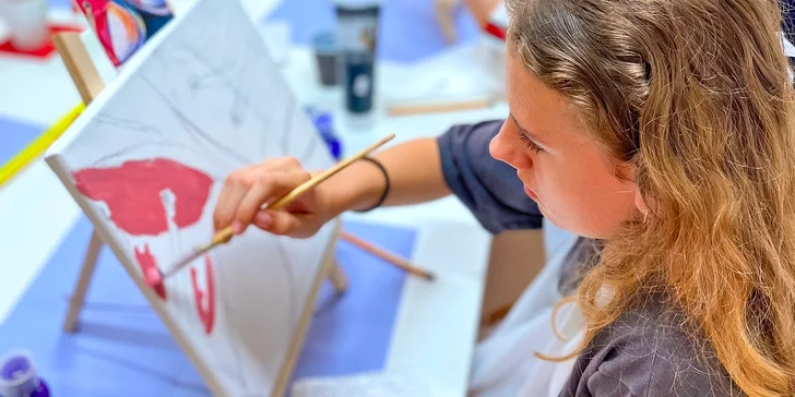 Zážitkové malování akrylem pro 1-4 osoby: pomůcky i čaj či sklenka prosecca