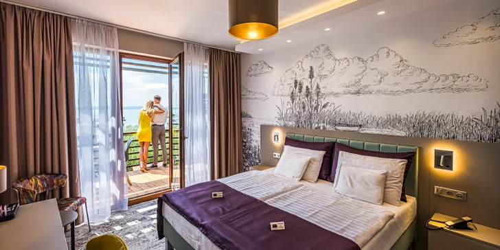 4* hotel na břehu Balatonu: polopenze a neomezený vstup do wellness