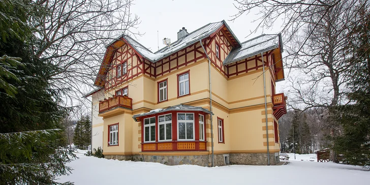 Neomezená wellness dovolená v secesní Ville Meribel***** v Tatranské Lomnici