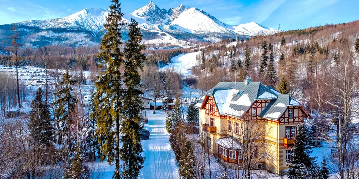 Neomezená wellness dovolená v secesní Ville Meribel***** v Tatranské Lomnici