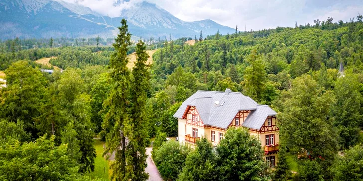 Neomezená wellness dovolená v secesní Ville Meribel***** v Tatranské Lomnici