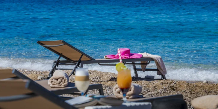 Dubrovník: hotel u pláže, polopenze a výhled na Elafitské ostrovy