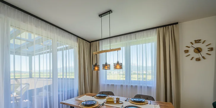 Klid a Tatry jako na dlani: pobyt v apartmánu v Popradu s privátním wellness pro 2–4 osoby