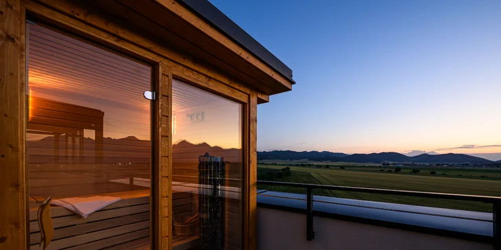 Klid a Tatry jako na dlani: pobyt v apartmánu v Popradu s privátním wellness pro 2–4 osoby