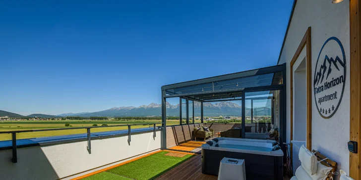 Klid a Tatry jako na dlani: pobyt v apartmánu v Popradu s privátním wellness pro 2–4 osoby