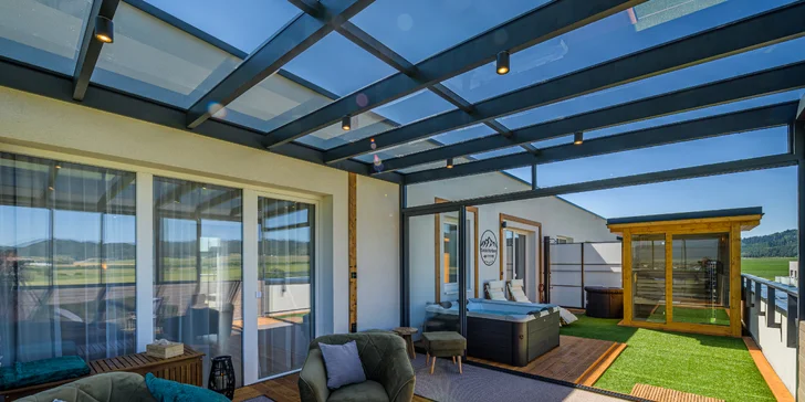 Klid a Tatry jako na dlani: pobyt v apartmánu v Popradu s privátním wellness pro 2–4 osoby