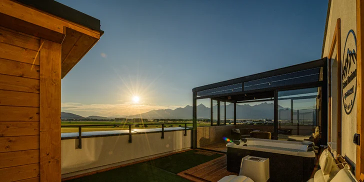 Klid a Tatry jako na dlani: pobyt v apartmánu v Popradu s privátním wellness pro 2–4 osoby