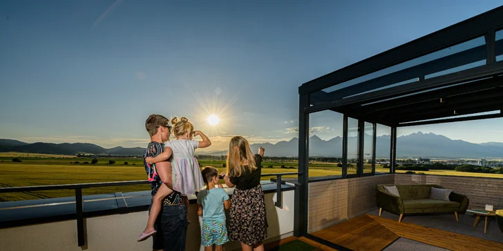 Klid a Tatry jako na dlani: pobyt v apartmánu v Popradu s privátním wellness pro 2–4 osoby