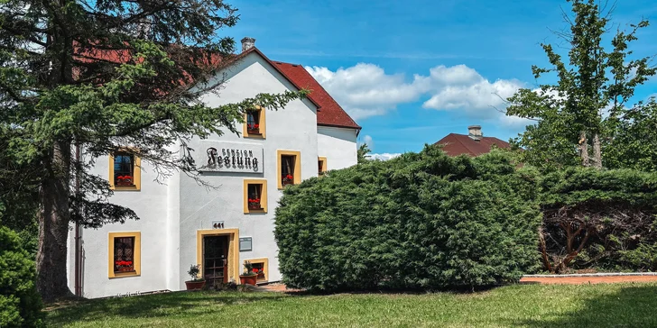 Útulný penzion na pomezí Krušných hor a Českosaského Švýcarska, vč. snídaně