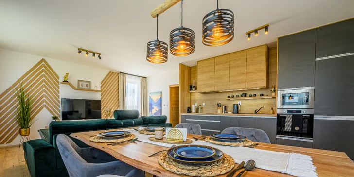 Klid a Tatry jako na dlani: pobyt v apartmánu v Popradu s privátním wellness pro 2–4 osoby