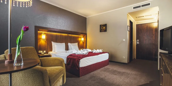 Odpočinek a romantika ve špičkovém hotelu v lázních Bükfürdő: wellness i polopenze