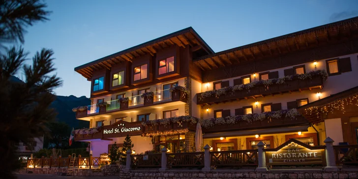 Italské Alpy s wellness, vyhlášenou restaurací, animacemi a kartou výhod