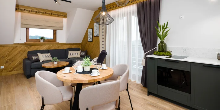 Komfortní apartmány s privátní kuchyňkou a wellness v Białce Tatrzańské