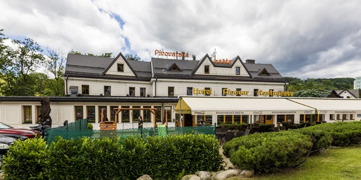 Hotel s pivovarem v Krkonoších: snídaně či polopenze, možnost exkurze i romantické večeře