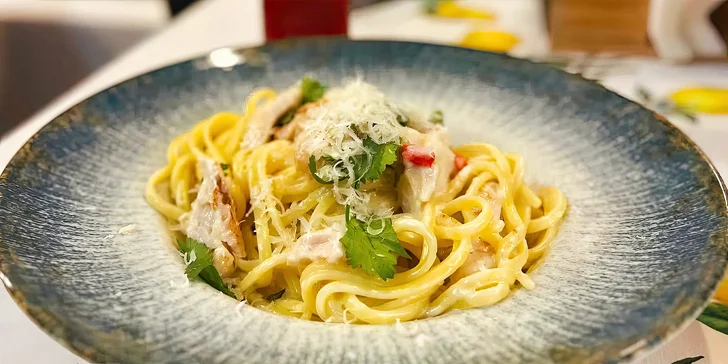 Pizza nebo pasta dle výběru z pravých italských surovin pro 1 nebo 2 osoby