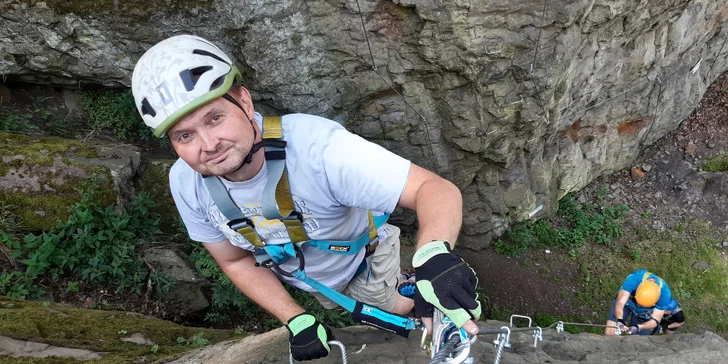 Via Ferrata: lezení po Slánské hoře u Slaného až pro 3 osoby
