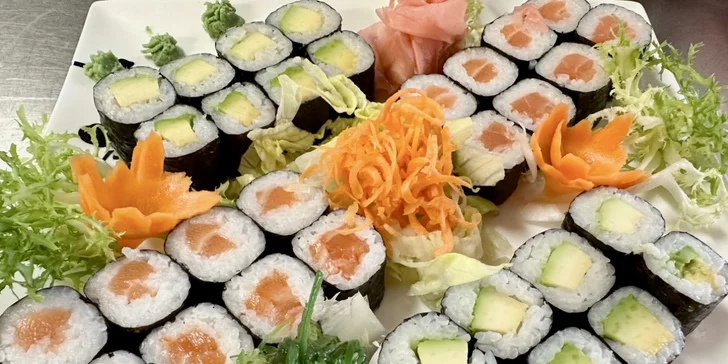 Sushi sety s 24, 32 nebo 45 kousky: maki, nigiri i grilované rolky