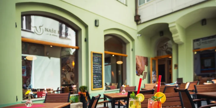 Otevřené vouchery na pokrmy i nápoje z vyhlášené české restaurace Naše Farma