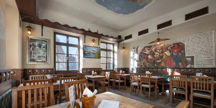 Křídla nebo sendvič s degustací piv U Tří růží