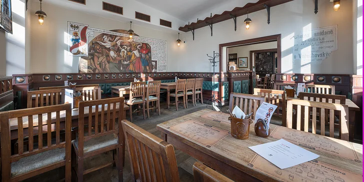 Křídla nebo sendvič s degustací piv U Tří růží