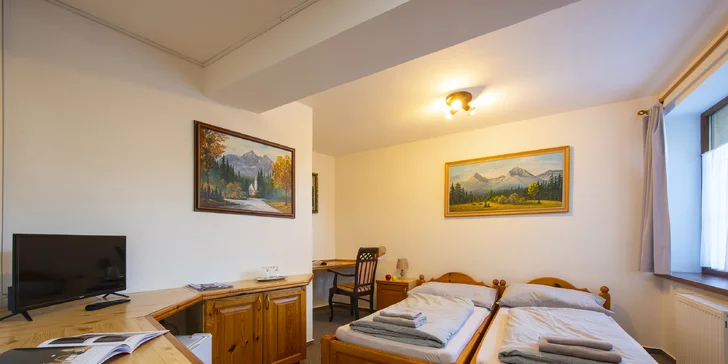 Působivé horské prostředí Vysokých Tater: polopenze a soukromý wellness