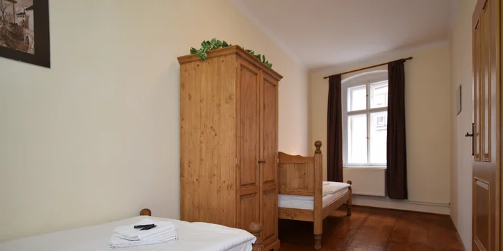 Romantika v Českém Krumlově: apartmá či pokoj u krumlovského zámku, vč. možnosti snídaně