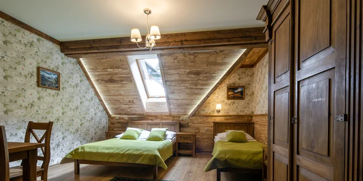 Tradiční penzion v Zakopaném s vyhlášenou kuchyní: bohaté snídaně, výlety