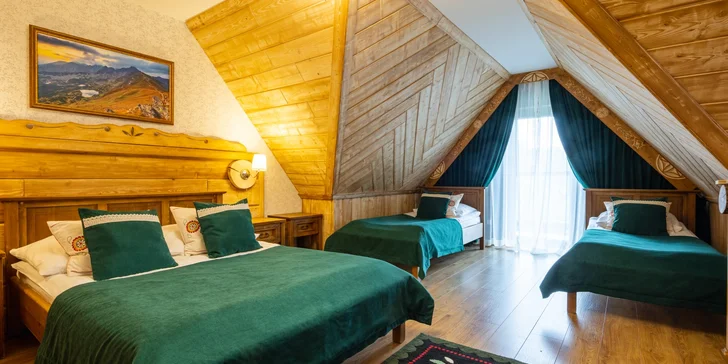 Tradiční penzion v Zakopaném s vyhlášenou kuchyní: bohaté snídaně, výlety