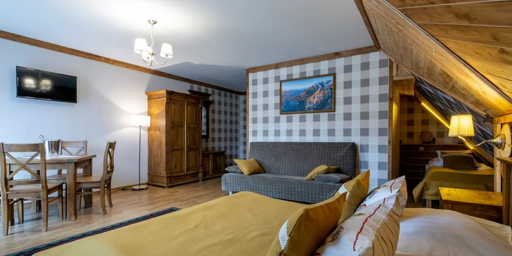 Tradiční penzion v Zakopaném s vyhlášenou kuchyní: bohaté snídaně, výlety