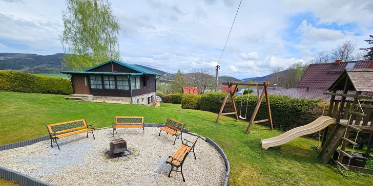 Pobyt v Jeseníkách: chalupa až pro 9 osob se zahradou uprostřed přírody