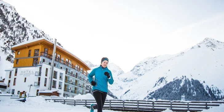 Pitztalský ledovec: hotel v 1700 m n. m. s panoramatickým wellness, celodenní stravou a kartou plnou výhod