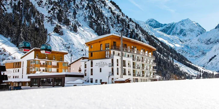 Pitztalský ledovec: hotel v 1700 m n. m. s panoramatickým wellness, celodenní stravou a kartou plnou výhod