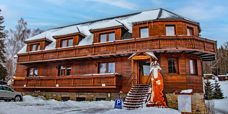 Penzion v Jeseníkách s polopenzí a bazénem: pokoje až pro 8 osob