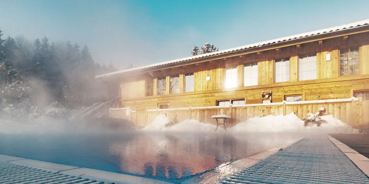 Německo pro dva i rodinu: chalet s privátním i veřejným wellness a snídaně