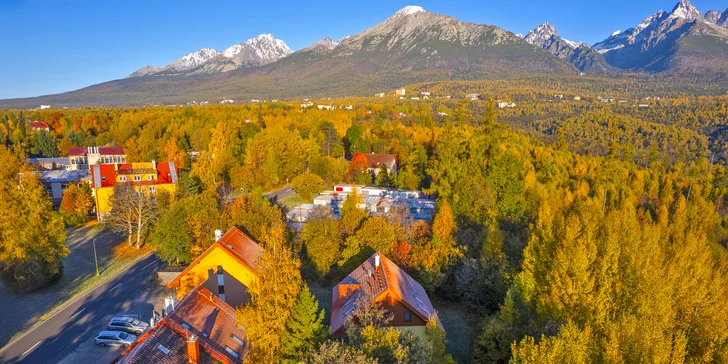 Apartmány v Dolním Smokovci se snídaní, sýrovým talířem a lahví vína