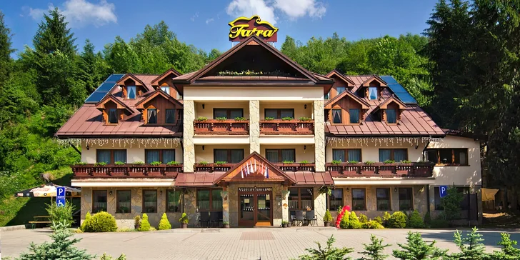 Rodinný hotel v Malé Fatře až pro 4 osoby: bufetové snídaně a sauna