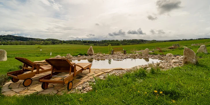 Chata v Českém ráji pro 2 osoby i relaxace v koupacím sudu a sauně